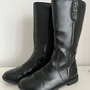 Girls Black Fashion Boots Size:4